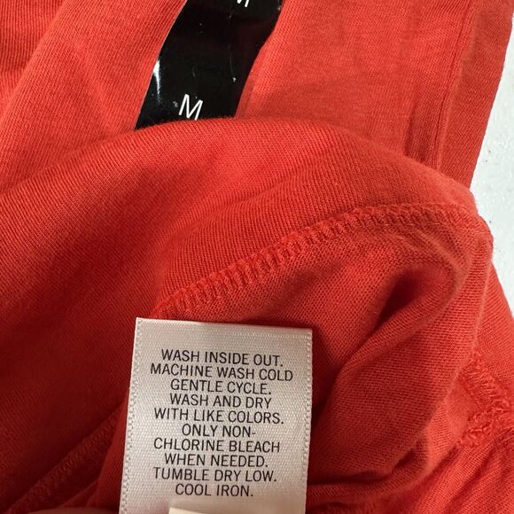 Banana Republic Tank Top Medium Orange V-Neck Casual Cotton Modal NEW - Picture 6 of 7